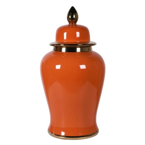Duża waza ceramiczna Orange amfora ginger jar 60 cm 