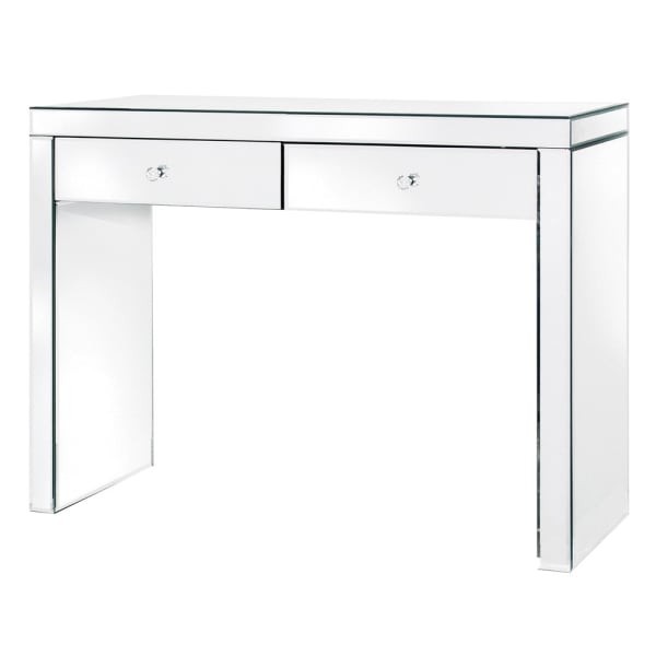 Toaletka Sloane Mirrored lustrzana z dwiema szufladami