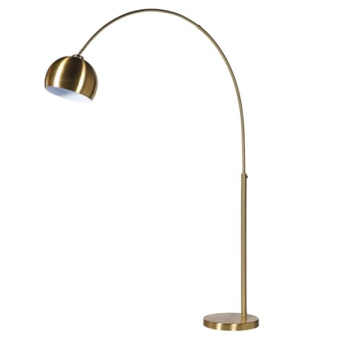 Lampa podłogowa Willow Gold 205 cm złota żelazna lampa 