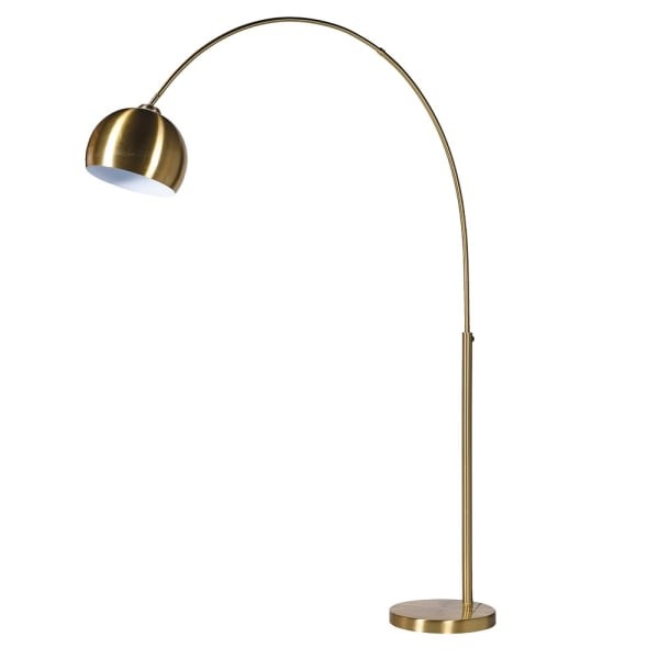 Złota lampa podłogowa Willow Gold 205 cm złota żelazna lampa