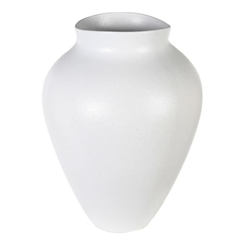 Wazon Stone White S z kamionki 41 cm biały duży wazon