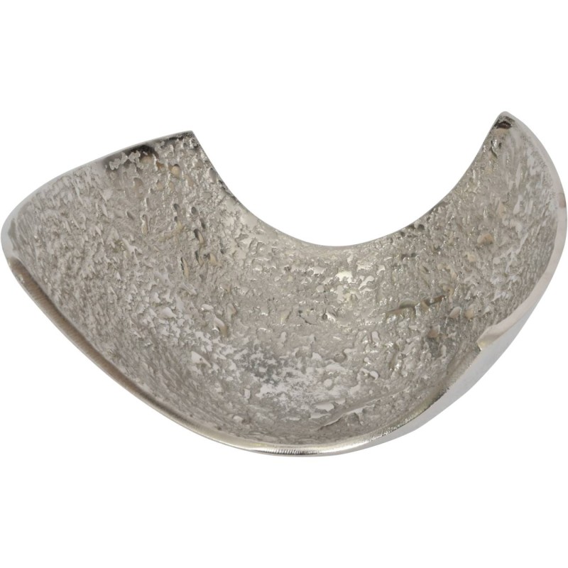 Misa dekoracyjna patera Enderby S 24x16 cm aluminium surowe wykończenie oryginalny kształt