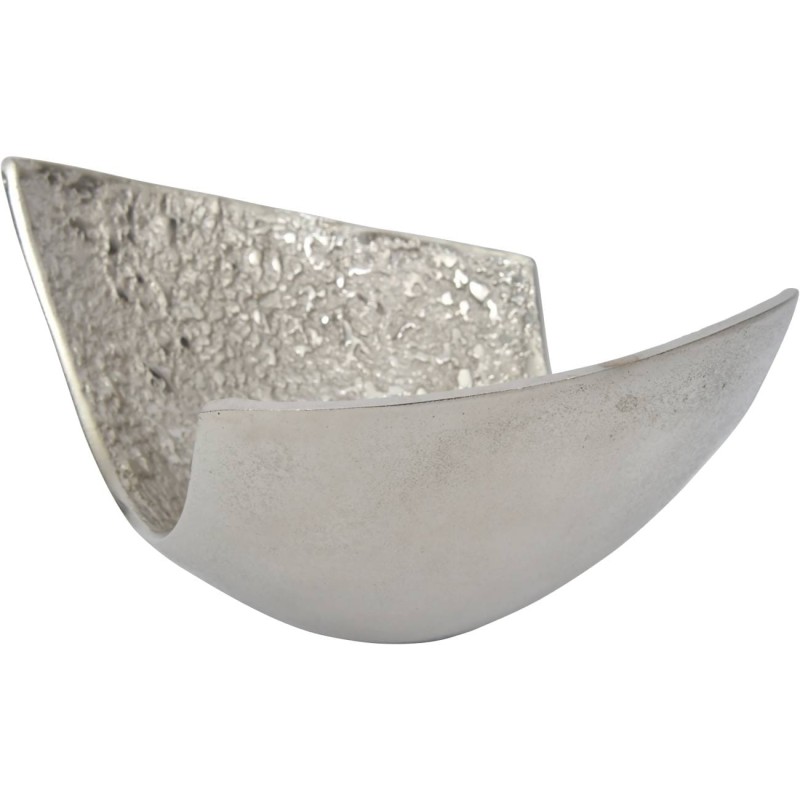 Misa dekoracyjna patera Enderby S 24x16 cm aluminium surowe wykończenie oryginalny kształt