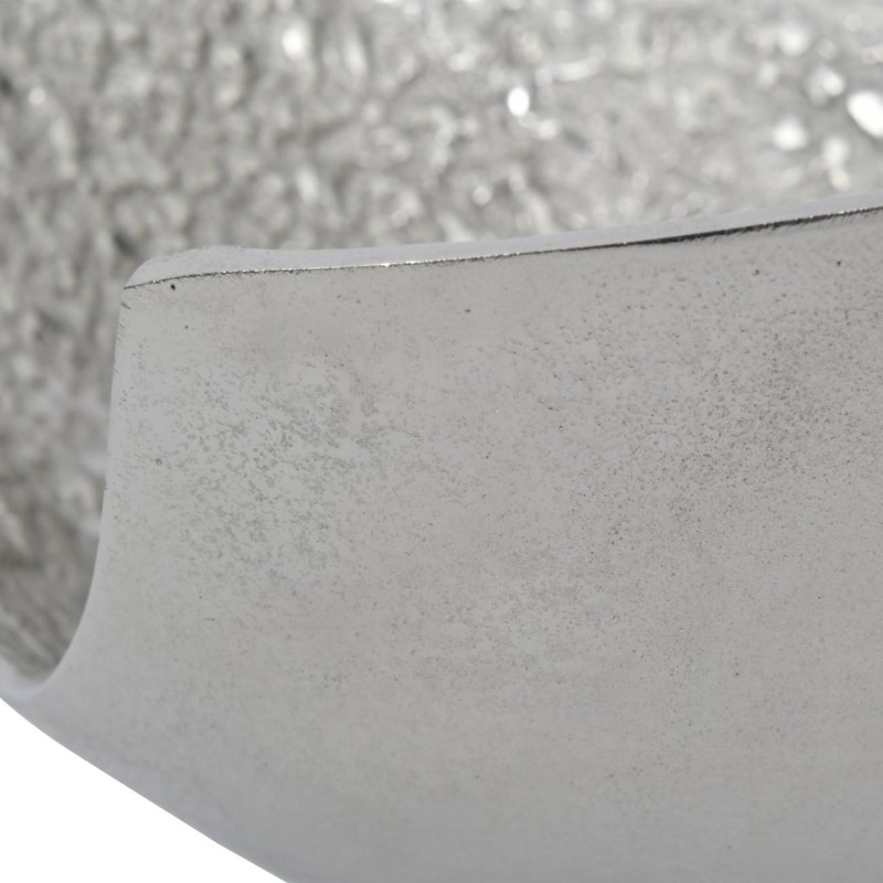 Srebrna misa dekoracyjna patera Enderby S 24x16 cm aluminium surowe wykończenie oryginalny kształt