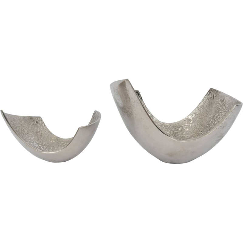 Misa dekoracyjna patera Enderby S 24x16 cm aluminium surowe wykończenie oryginalny kształt