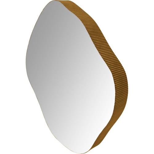 Lustro Organic Gold M 80,5 cm – designerskie lustro nieregularne w złotej ramie