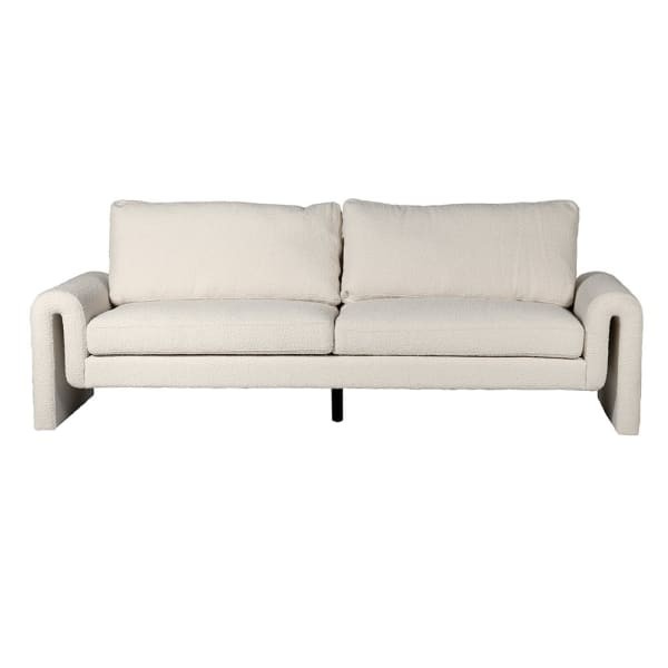 Sofa Cloud 236 cm szerokości biała tkanina boucle dekoracyjna sofa designerski kształt