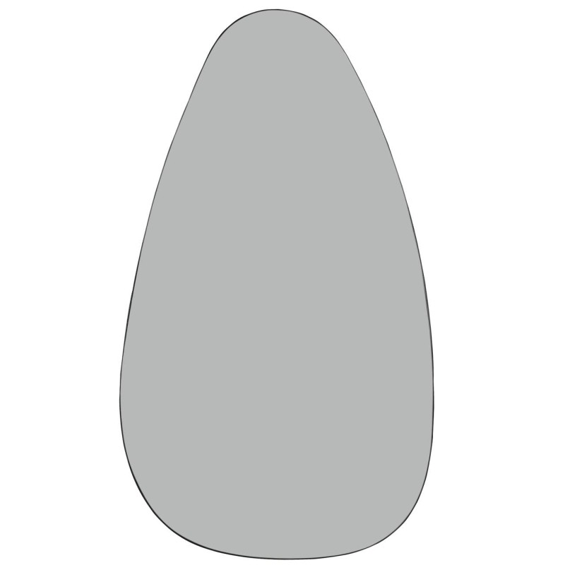 Lustro stojące Organic Oversized 150 cm, owalne, brąz Oak Wood, metalowa rama