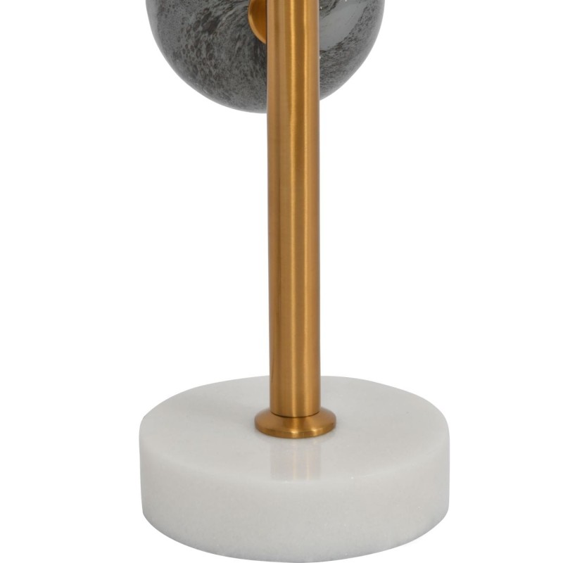 Lampa stołowa ze szklanymi kulami w różnych kolorach