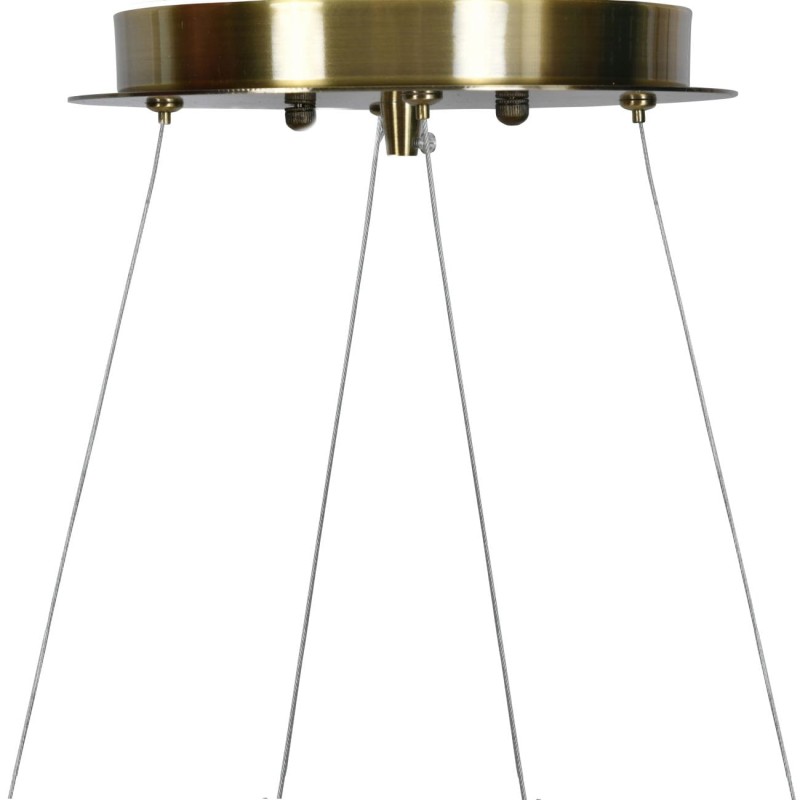 Lampa Sufitowa Reflector Brass 90x90x18 cm mosiądz szczotkowany osiem reflektorów