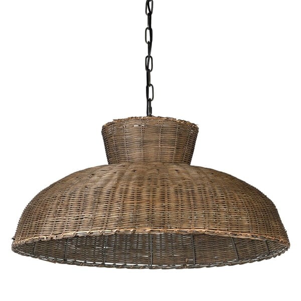 Rattanowa lampa wisząca Rattan Boho o średnicy 69 cm