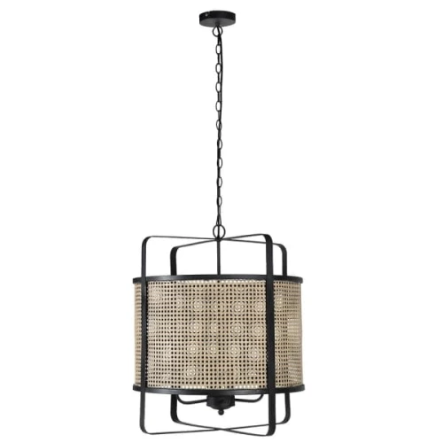 Lampa wisząca Chesham Rattan S 55 × 60 cm – efekt rattanu