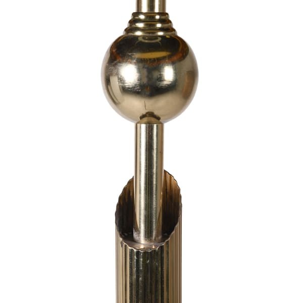 Złota lampa stojąca glamour do salonu Chesham Gold