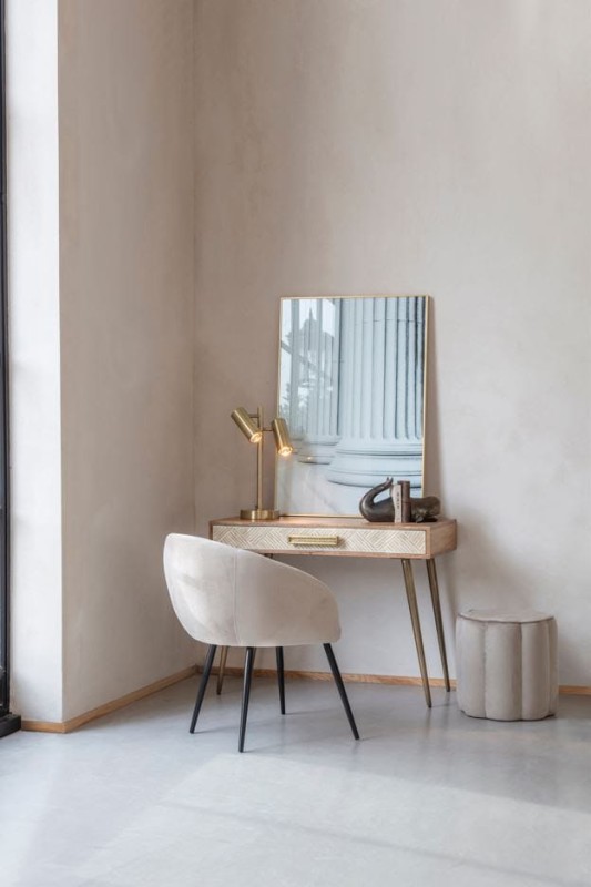 Lampa Stołowa Reflector Brass 51 cm mosiądz szczotkowany dwa reflektory