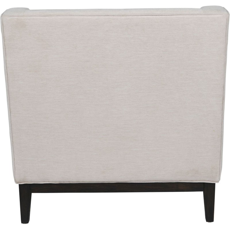 Fotel Cheval Ivory 86 cm kremowe obicie ozdobne guziki dekoracyjne przeszycia