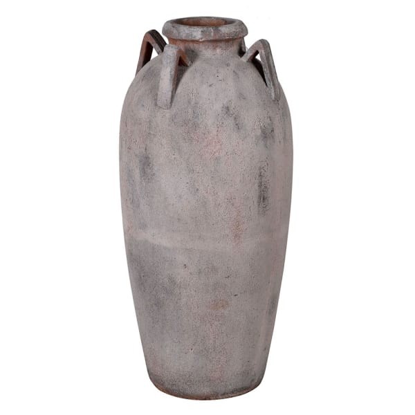 Waza Rustic 70 cm dekoracyjna postarzana waza terakota