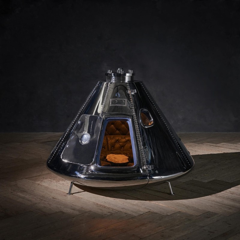 Kapsuła Księżycowa Apollo 11 stal nierdzewna 136 cm