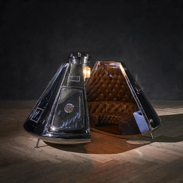 Kapsuła Księżycowa Apollo 11 stal nierdzewna 136 cm