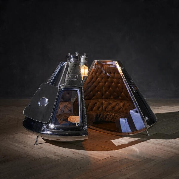 Kapsuła Księżycowa Apollo 11 stal nierdzewna 136 cm