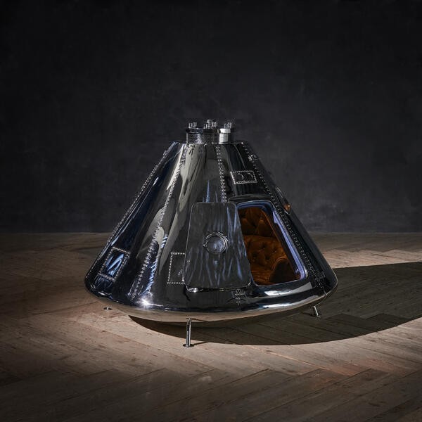 Kapsuła Księżycowa Apollo 11 stal nierdzewna 136 cm