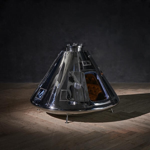 Kapsuła Księżycowa Apollo 11 stal nierdzewna 136 cm