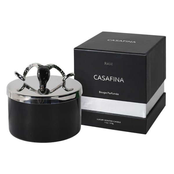 Świeca zapachowa Noir Oud Wood w czarnym szkle