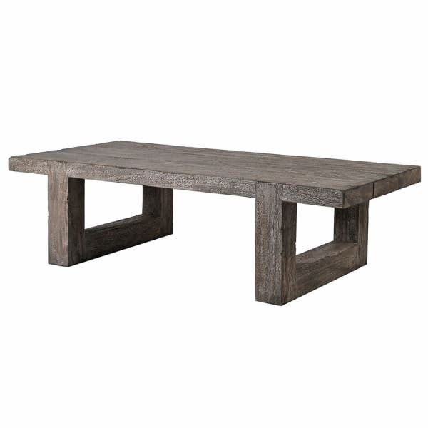 Stolik kawowy Blackheath 140x70 cm drewno suar meh prostokątny blat