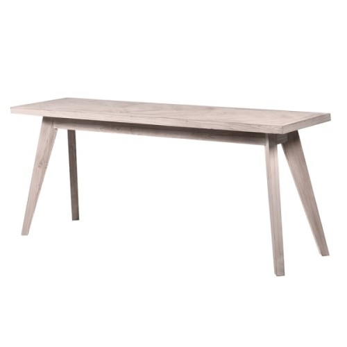 Konsola Fir 180 cm drewno jodły jasne wykończenie zdobiony blat