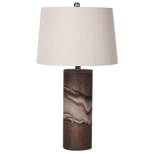 Lampa stołowa Orate 69 cm szklana ręcznie wykonana podstawa