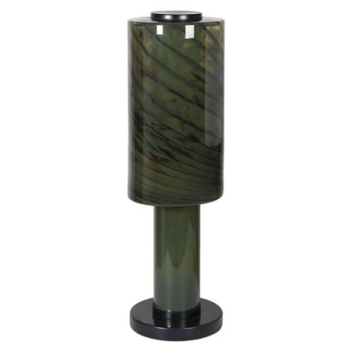 Lampa stołowa Manilla Green 69 cm efekt marmuru zielone szkło