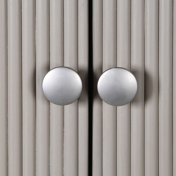 Barek na alkohole Novum 157 cm drewniany jasny odcień kaszmir ryflowane fronty