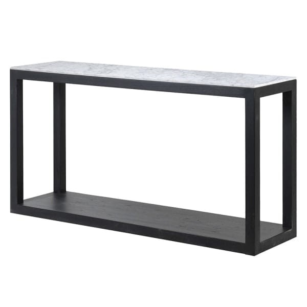 Konsola Sloane Marble 150 cm z białym marmurowym blatem