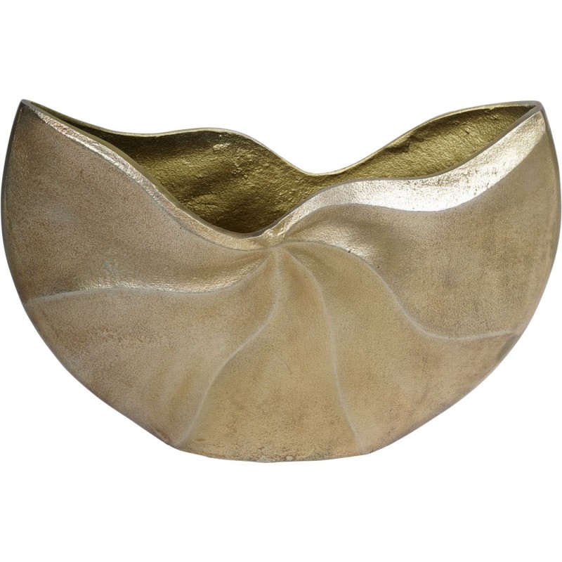Wazon Gold Aluminium 36x27 cm złote aluminium cięte dekoracyjna waza