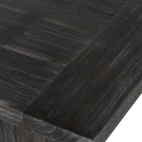 Czarny stół do jadalni Bourne 100x270 cm jodła prostokątny blat