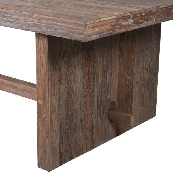 Prostokątny drewniany stół do jadalni Telcon 110x240 cm wiąz