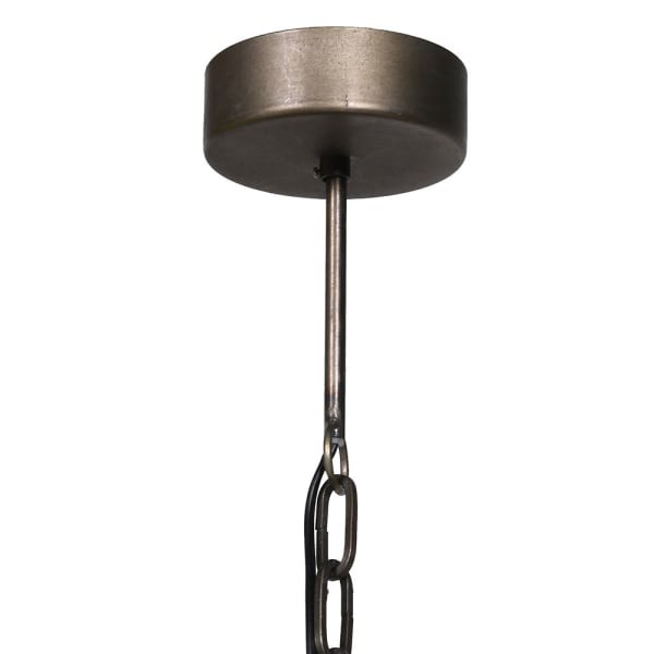 Żyrandol Beads Black 105x71 cm czarne koraliki duża lampa wisząca żyrandol boho