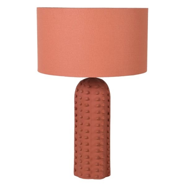 Pomarańczowa lampa stołowa ceramiczna 55 cm
