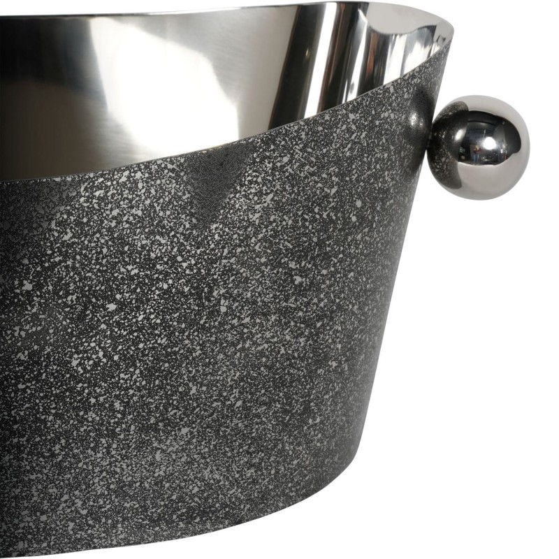 Duży cooler dekoracyjny Enderby 52x31 cm misa duża stal nierdzewna czarna