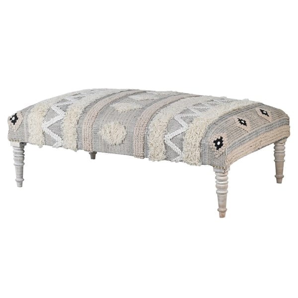 Podnóżek Orient Wool 132 cm z wełny i bawełny