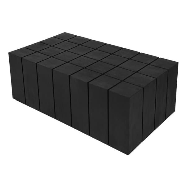 Czarny stolik kawowy Mango Black 123,5 cm z drewna mango