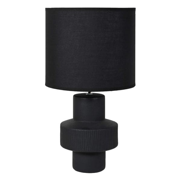 Duża czarna lampa stołowa Mystic Black 55 cm