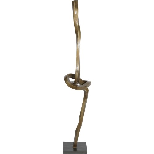 Złota rzeźba podłogowa Eccleston 158 cm z aluminium