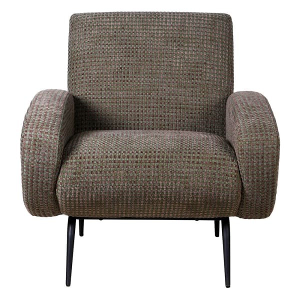 Fotel Cambridge koktajlowy 78 cm len wiskoza oryginalne kolory