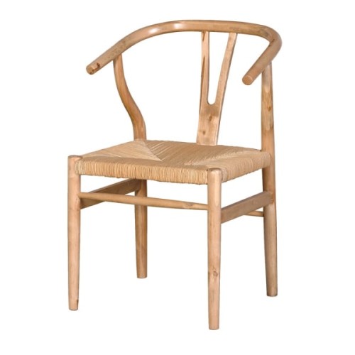 Krzesło do jadalni Farmhouse 81 cm wishbone drewno brzozy jasne drewno