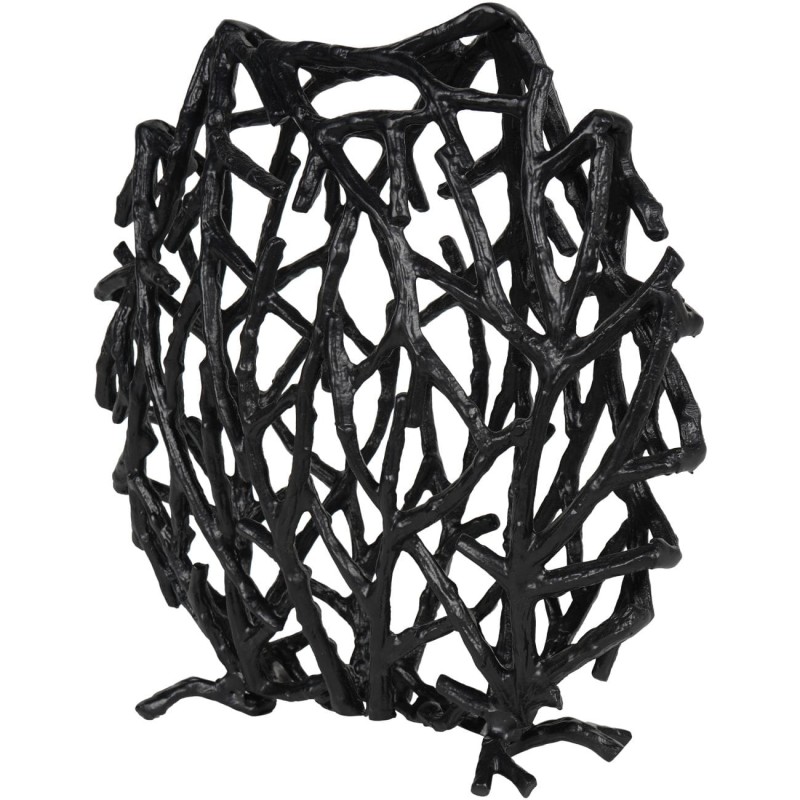Czarna waza dekoracyjna Sloane Black Round 31 cm