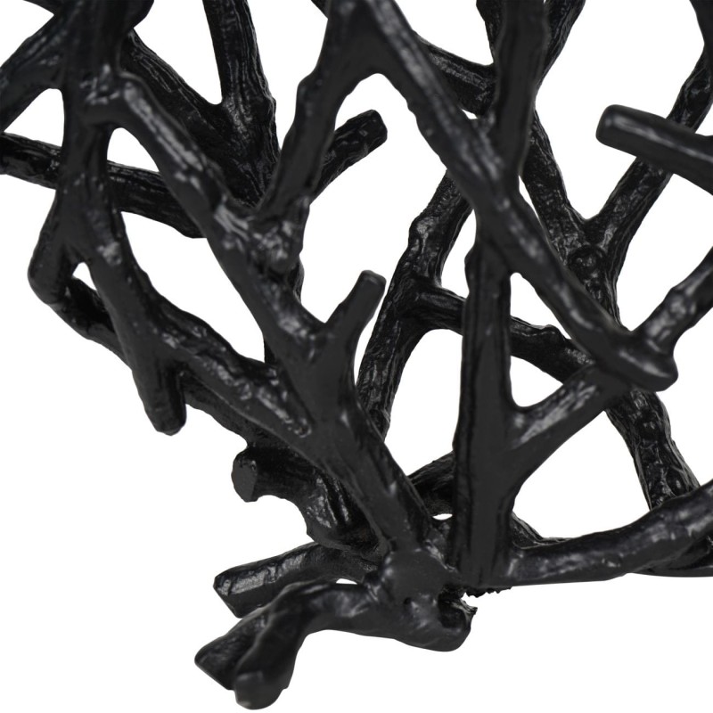Detal organicznej struktury wazy Sloane Black Round