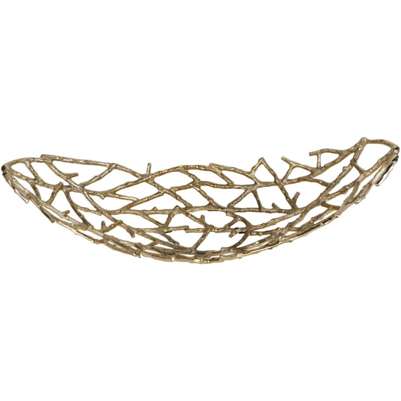 Patera Sloane Gold 62 cm aluminium złoty ażurowy misa dekoracyjna