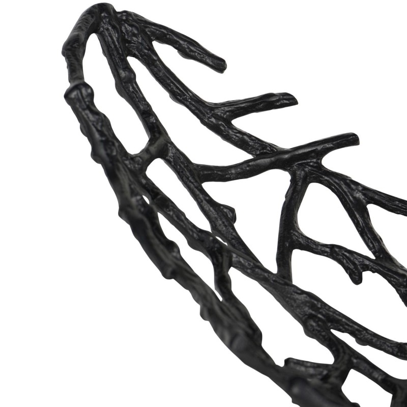 Patera Sloane Black 50 cm aluminium czarna ażurowa misa dekoracyjna