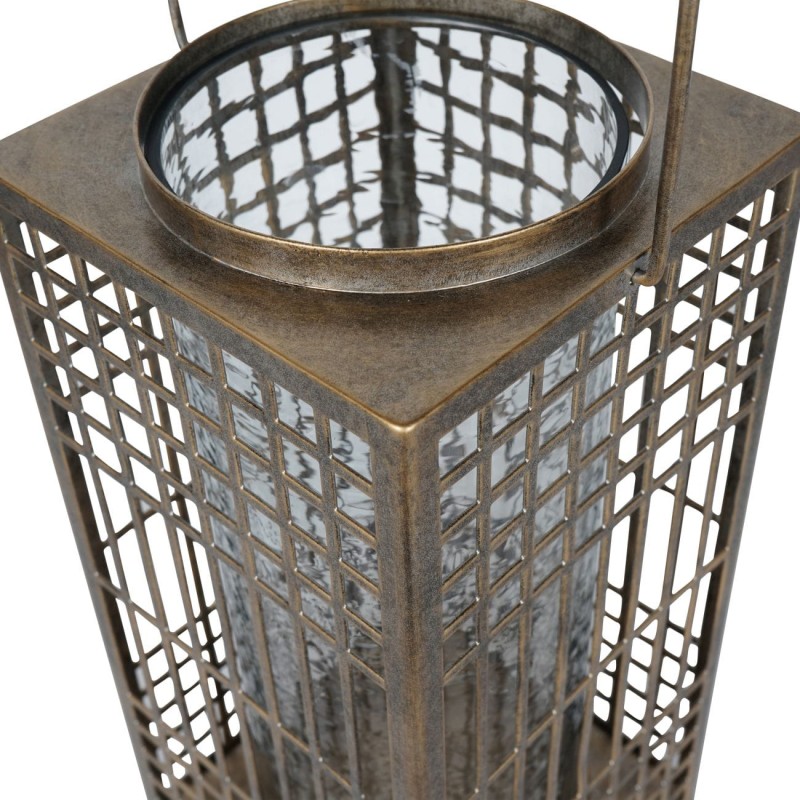 Metalowy lampion z wysokim uchwytem