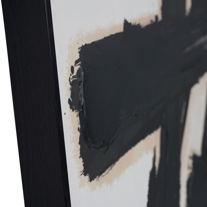 Nowoczesny obraz dwa panele Brush 160x120 cm czerń i biel abstrakcja